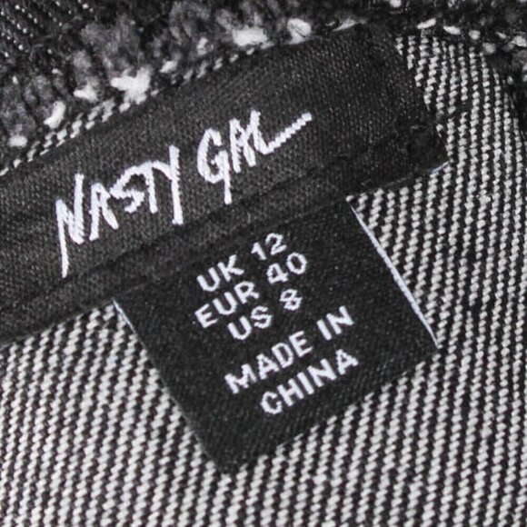 Nasty Gal Star Hotfix Denim Playsuit, NWT, Size 8 - Picture 8 of 9